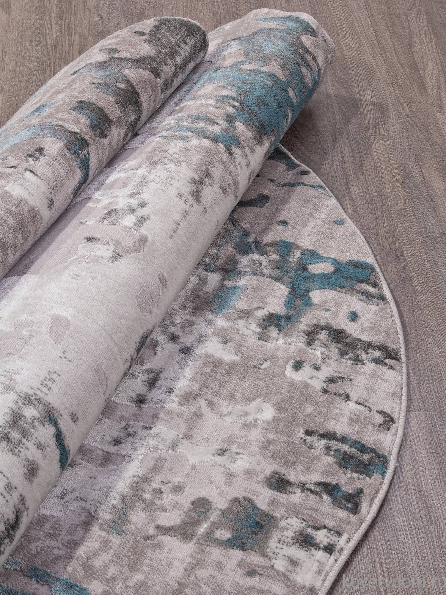 Ковер TEMPO 0101TA GREY / L.BLUE Круг Ковер TEMPO 0101TA GREY / L.BLUE Круг