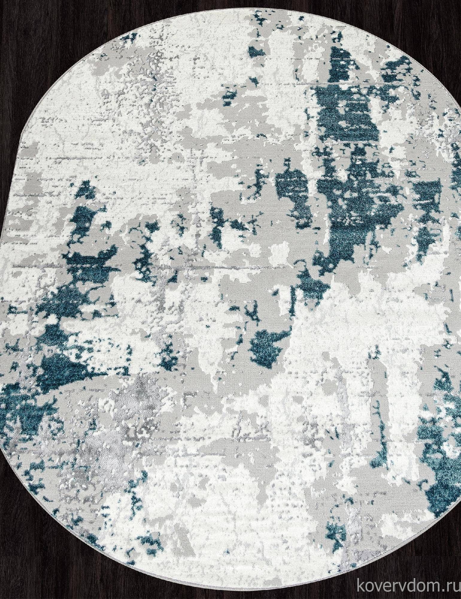 Ковер PALERMO-A F285 GRAY Овал