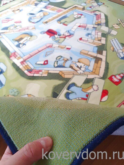 Детский развивающий ковер PTT Sorona Веселая Стройка