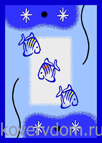Детский ковер-палас Рыбки