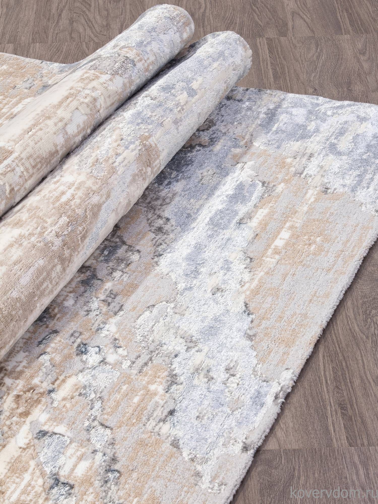 Ковер PERU D038A D.GREY SHIRINK / BLUE FDY