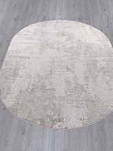 Ковер из полиэстера LIMAN-A F169 CREAM-GRAY Овал