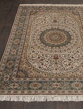 Ковер из шелка Tibet SILK & SILK S-08 CREAM / BLUE