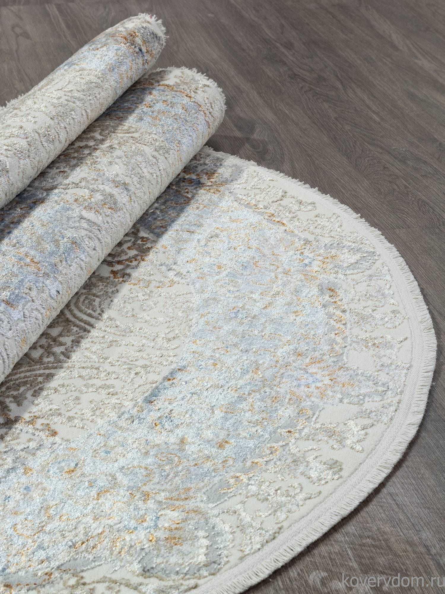 Ковер SAHARA 06066A L.BLUE FDY / CREAM HB Овал