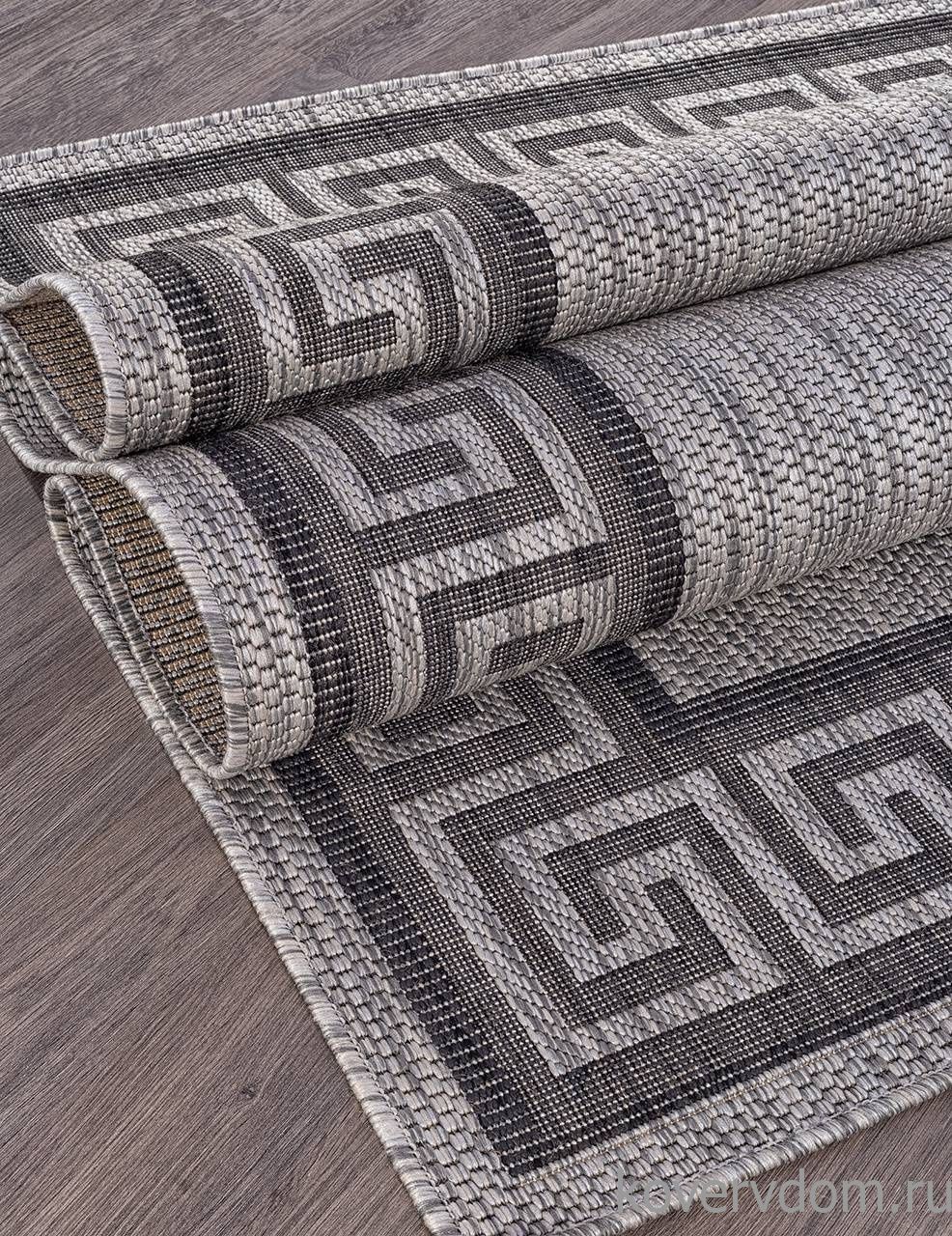 Ковер циновка VEGAS S002 GRAY-BLACK Ковер циновка VEGAS S002 GRAY-BLACK