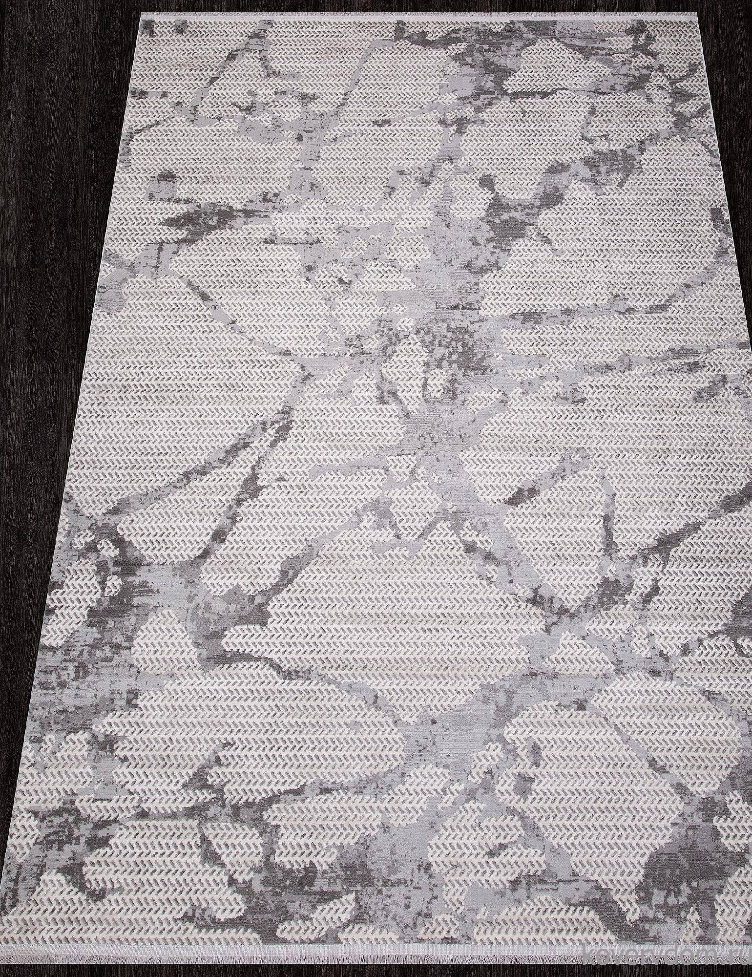 Ковер ALANYA 22565A WHITE / GREY SHR Ковер ALANYA 22565A WHITE / GREY SHR