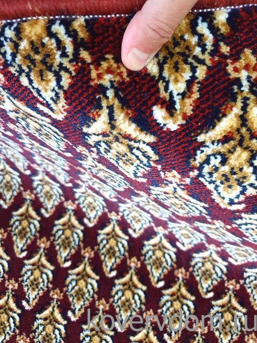 Ковровая дорожка красно-бордовая меланж 40032-04 Ковровая дорожка красно-бордовая меланж 40032-04