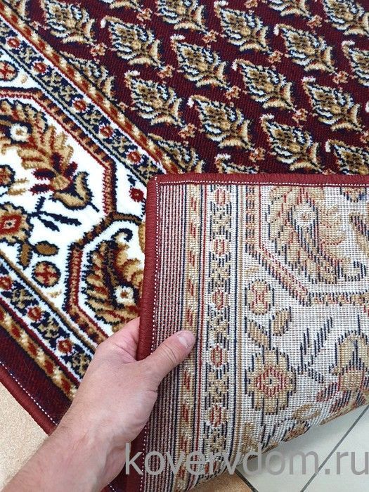 Ковровая дорожка красно-бордовая меланж 40032-04 Ковровая дорожка красно-бордовая меланж 40032-04