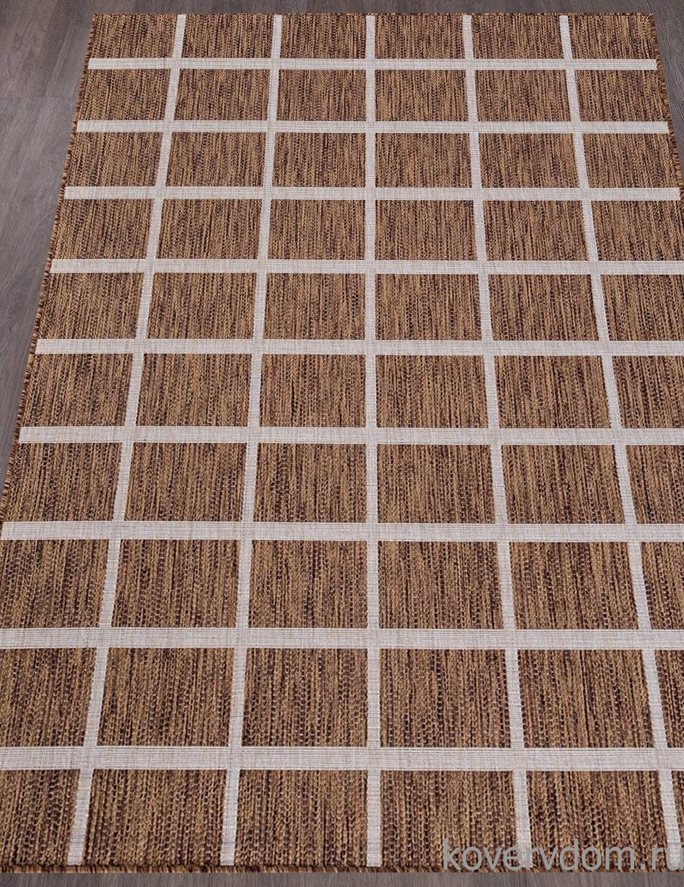 Ковер циновка VEGAS S004 BROWN-CREAM Ковер циновка VEGAS S004 BROWN-CREAM