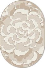 Овальный ковер из Молдовы рельефный SOHO 1952-15055 ОВАЛ