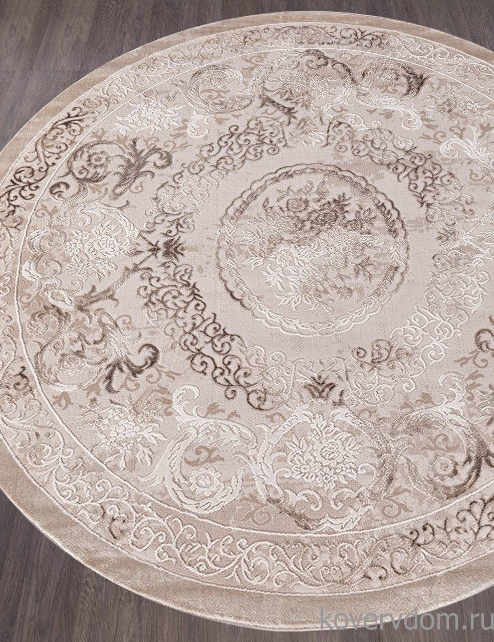 Ковер ARMINA 03701A BROWN / BROWN Круг