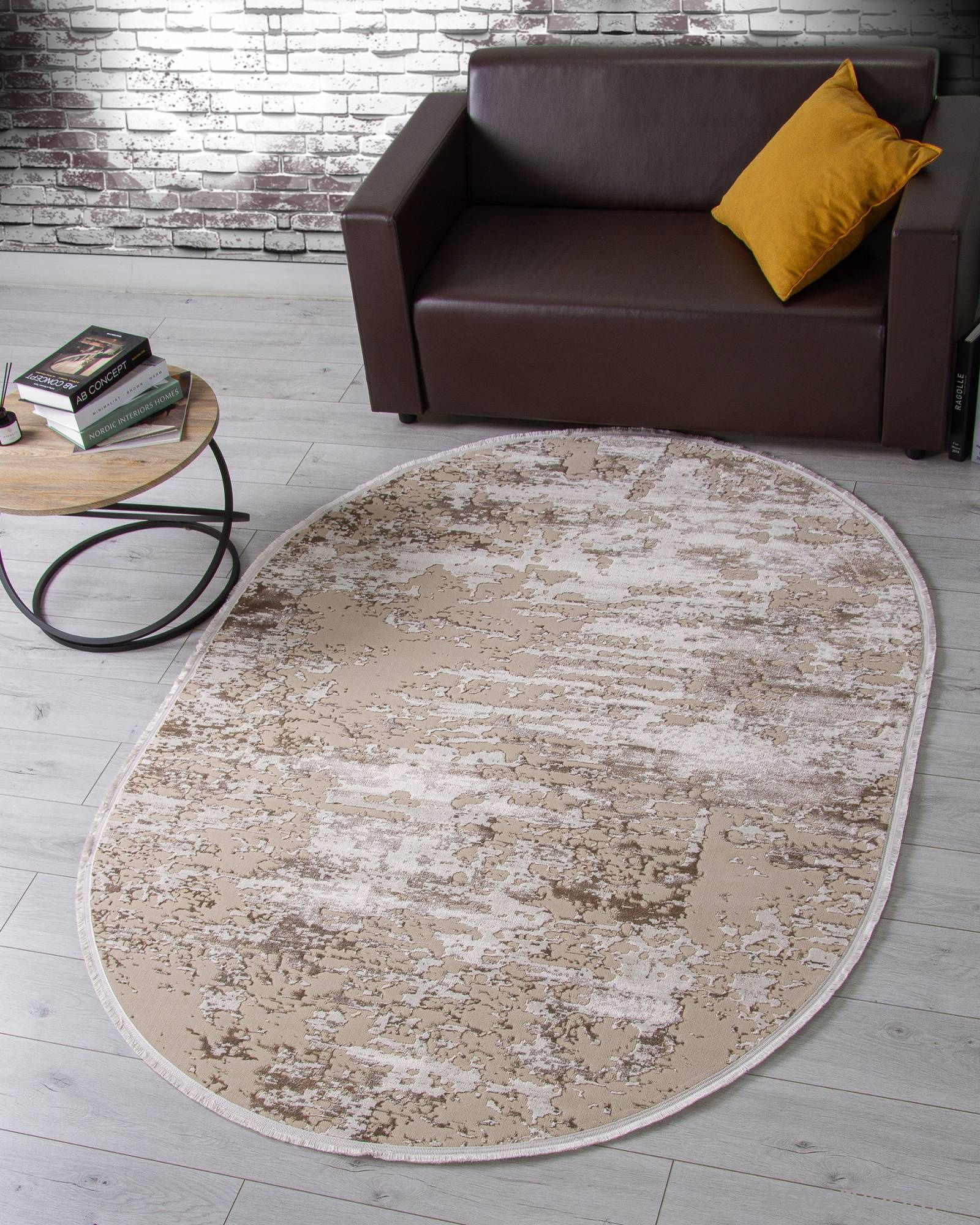 Ковер DOLCE F201 BEIGE Овал Ковер DOLCE F201 BEIGE Овал