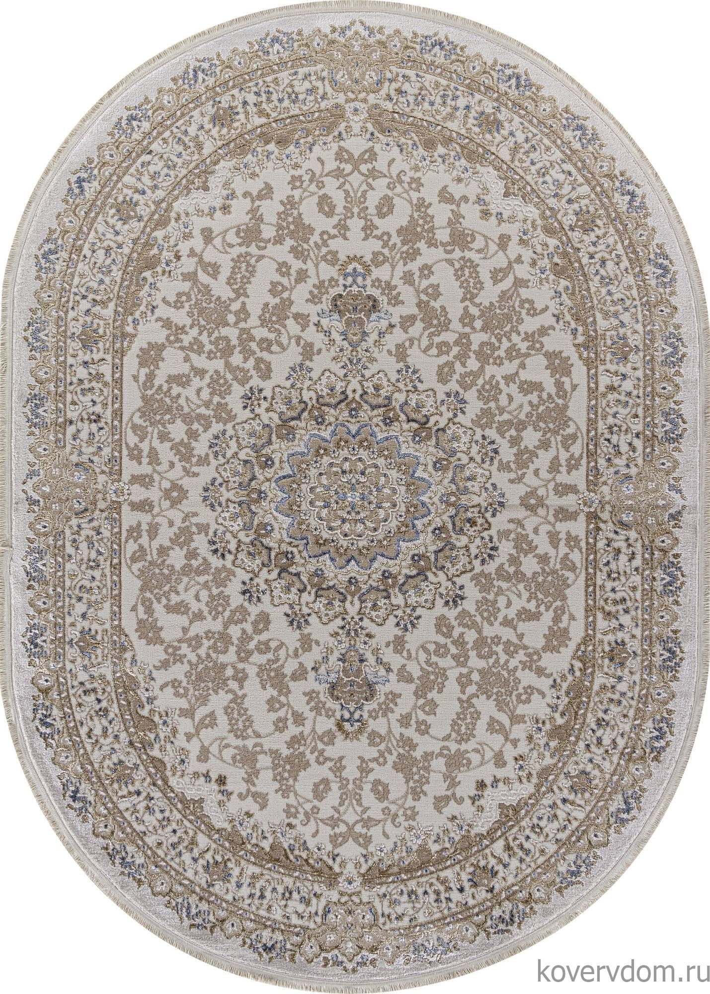 Ковер ESSA 27239A CREAM / BLUE Овал