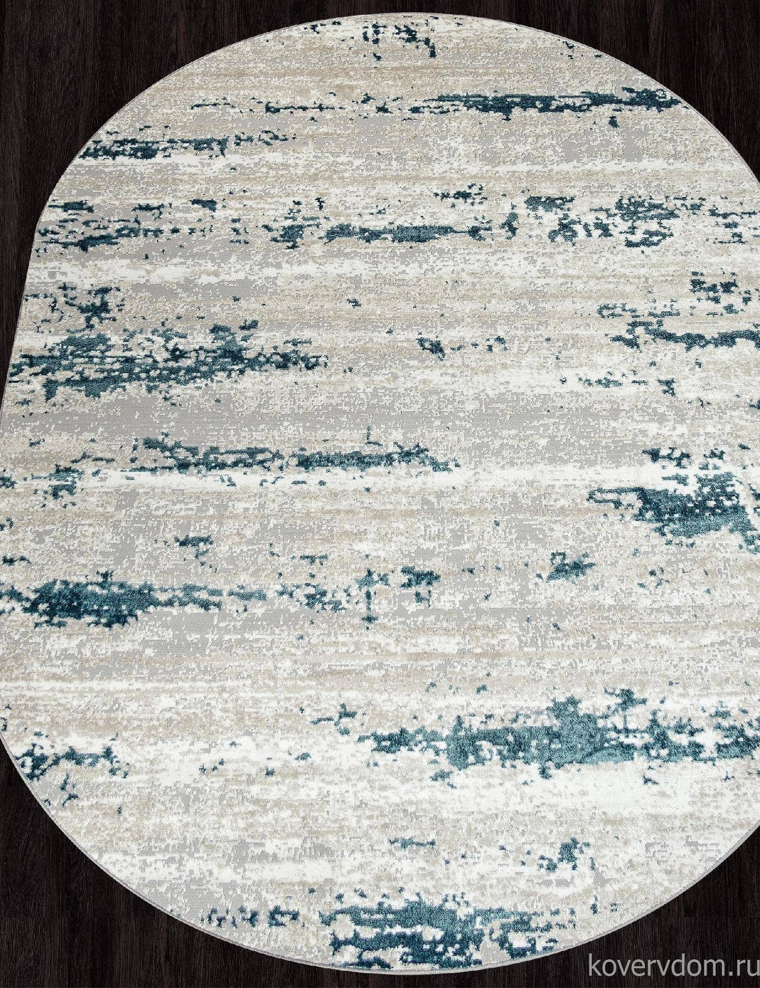 Ковер PALERMO F298 GRAY Овал