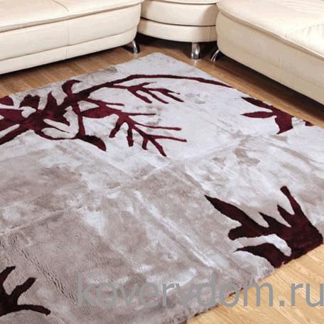 Ковер из стриженной  овчины ВИНОГРАДНАЯ ЛОЗА