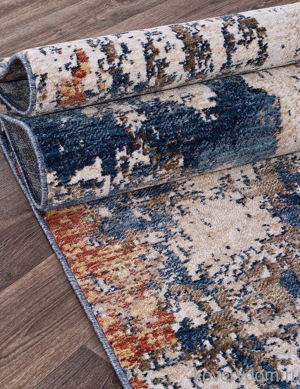 Ковер ZEUS B2091A IVORY / D.BLUE Ковер ZEUS B2091A IVORY / D.BLUE