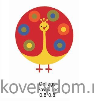 Ковер забавный Павлин