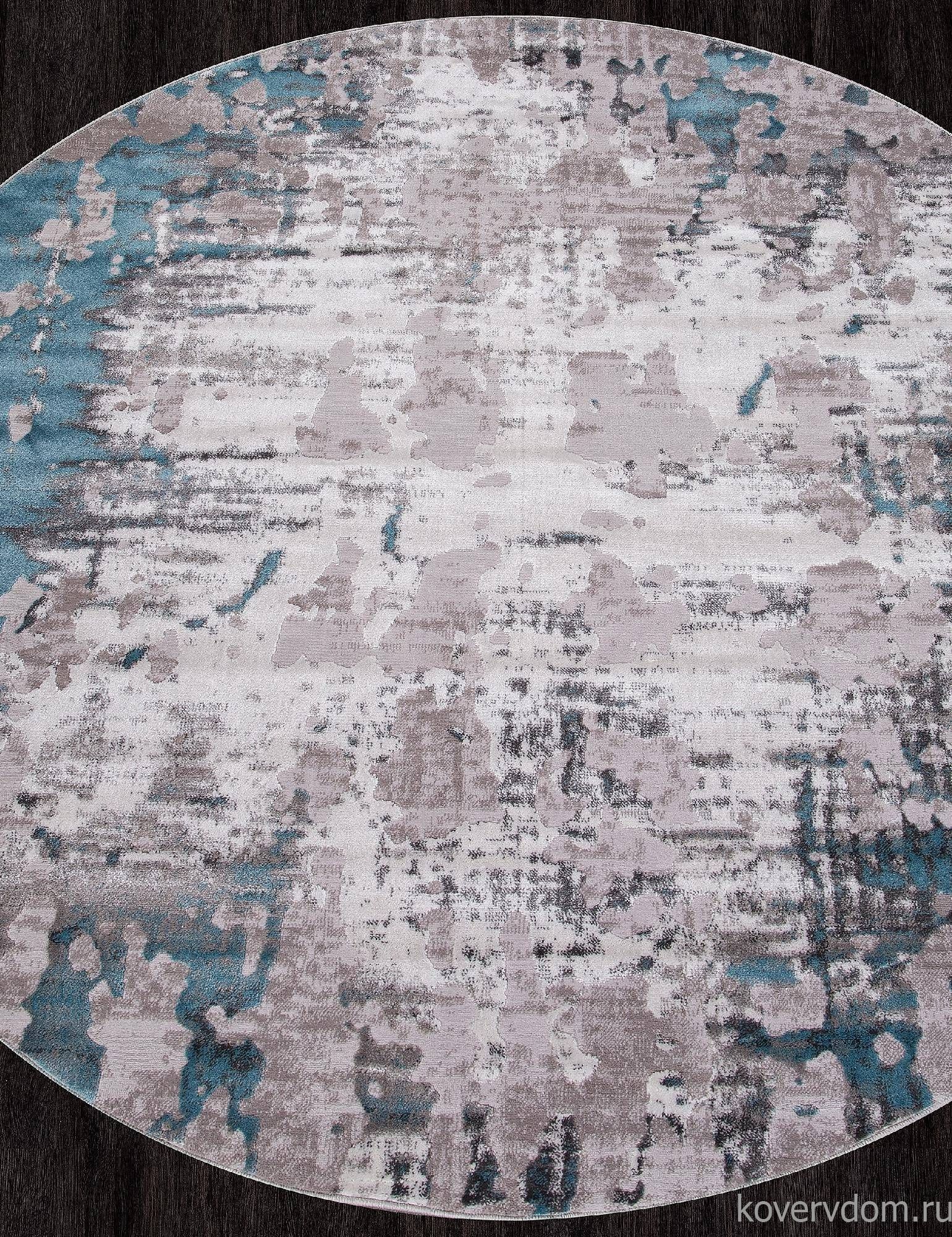 Ковер TEMPO 0101TA GREY / L.BLUE Круг Ковер TEMPO 0101TA GREY / L.BLUE Круг