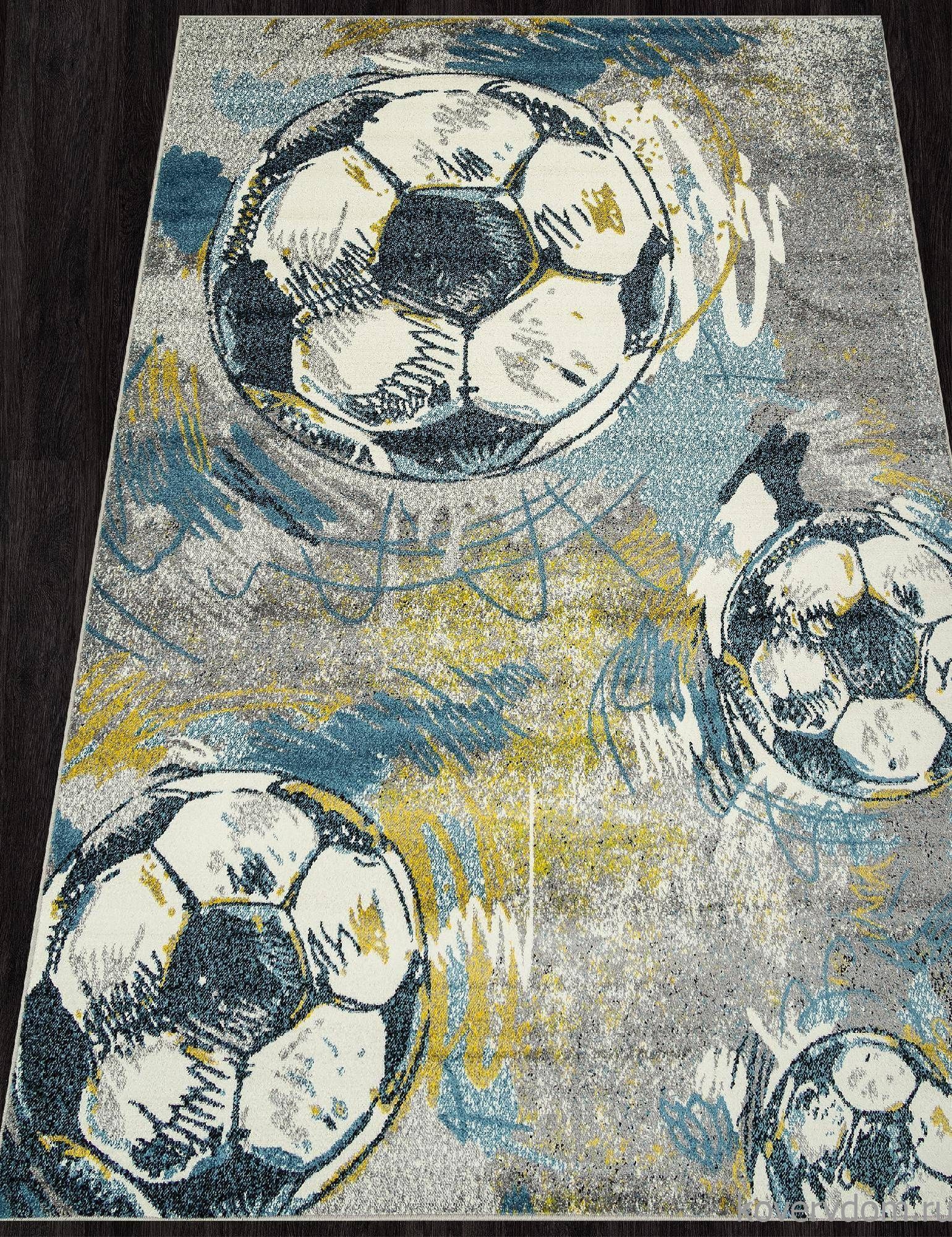 Ковер с футбольными мячами ORION C077 MULTICOLOR