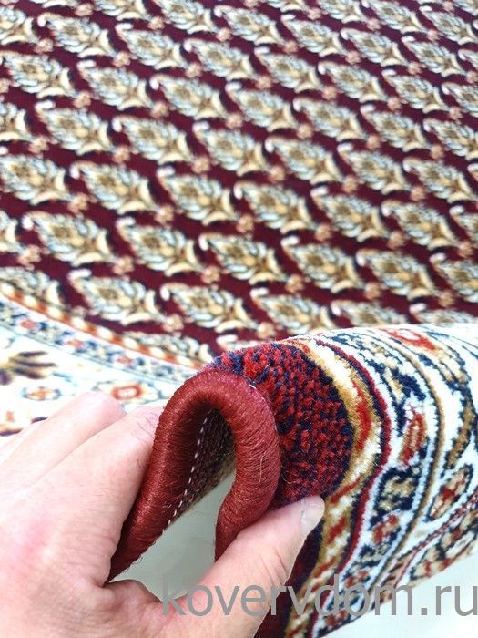 Ковровая дорожка красно-бордовая меланж 40032-04 Ковровая дорожка красно-бордовая меланж 40032-04