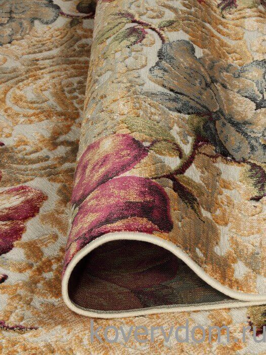 Рельефный ковер из вискозы GENOVA 38151 6161 61 Цветы