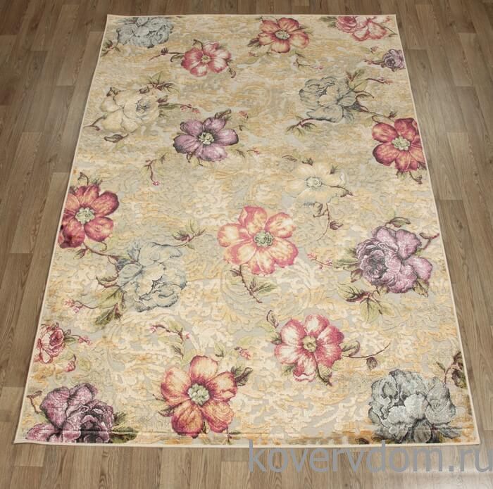 Рельефный ковер из вискозы GENOVA 38151 6161 61 Цветы