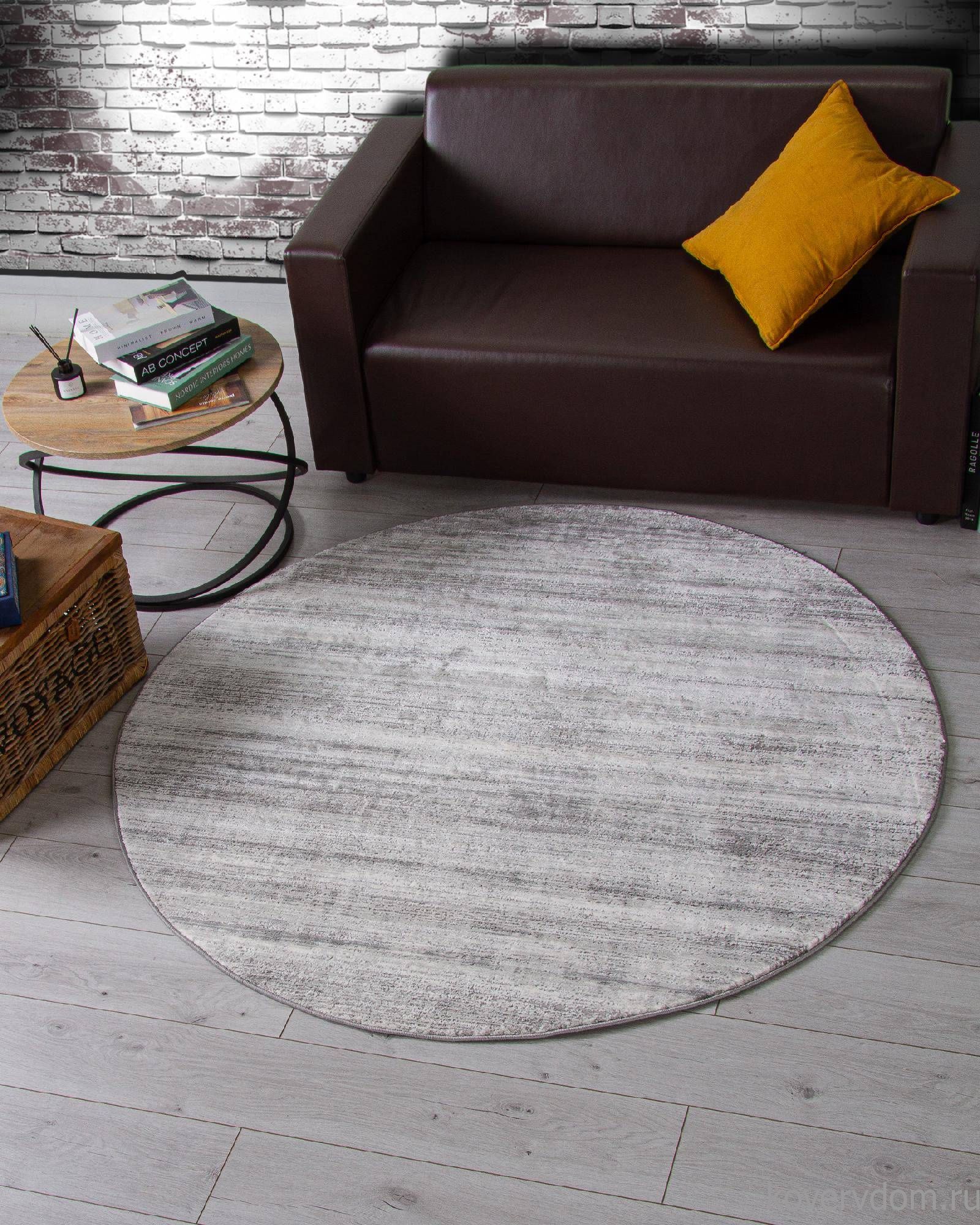 Ковер ARMINA 04077G GREY / GREY Круг