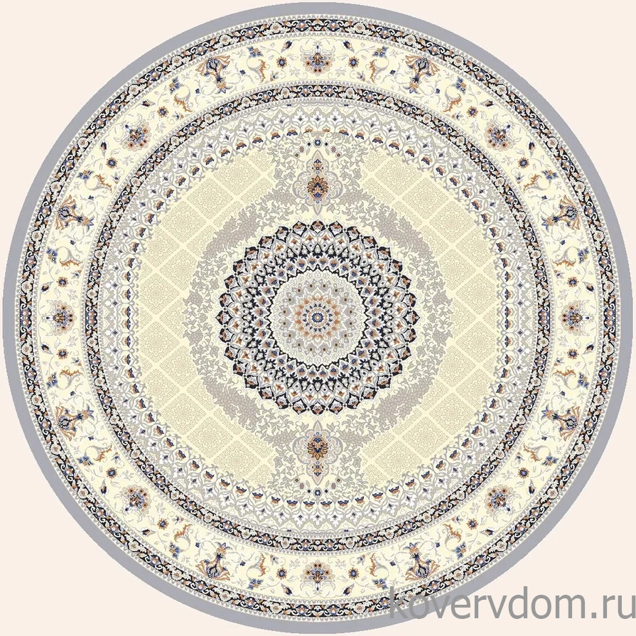 Ковер Amira 4836A L.Grey-L.Grey Круг