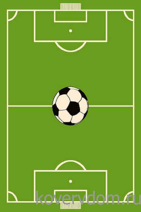 Ковер детский FUNKY TOP HOP green Футбольное поле